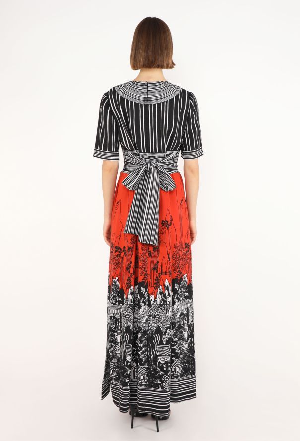 Lanvin Graphic Printed Maxi Dress, 1973 - 5