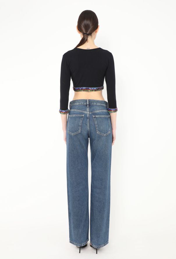 Jean Paul Gaultier 1988 Paillette Crop Top - 3