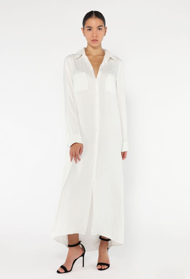 The Row Classic Crêpe Button Down Dress - 2