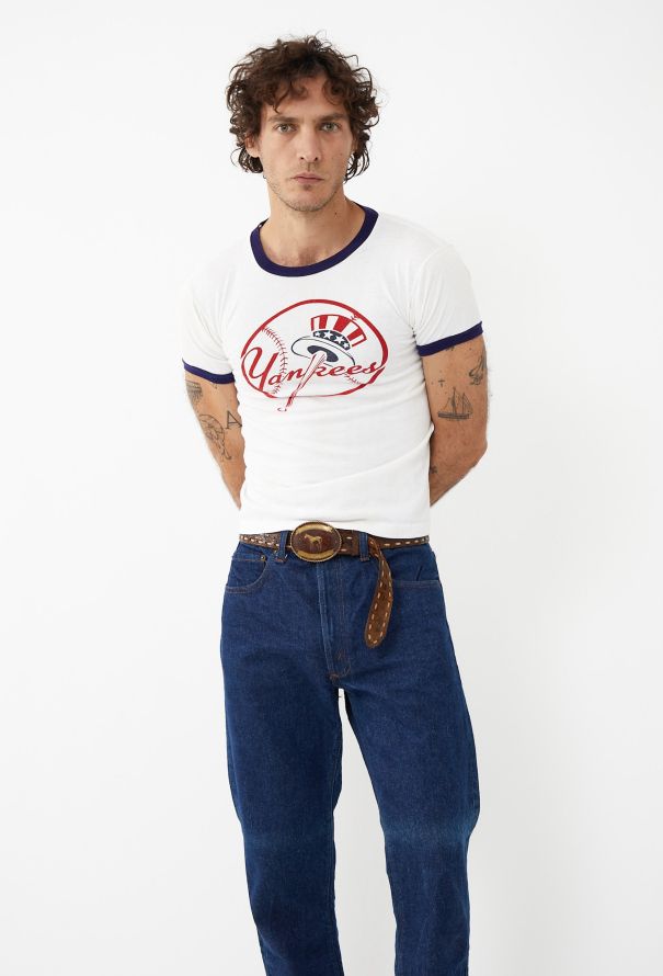 Men's Vintage '70s Yankees Champion Ringer T-Shirt - 1