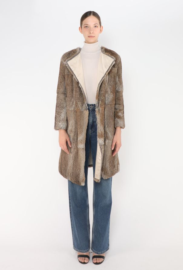 Céline Resort 2010 Rabbit Fur Coat - 1