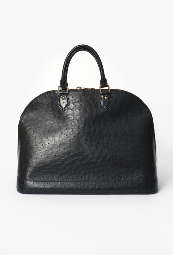 Louis Vuitton Ostrich Alma GM Bag - 4