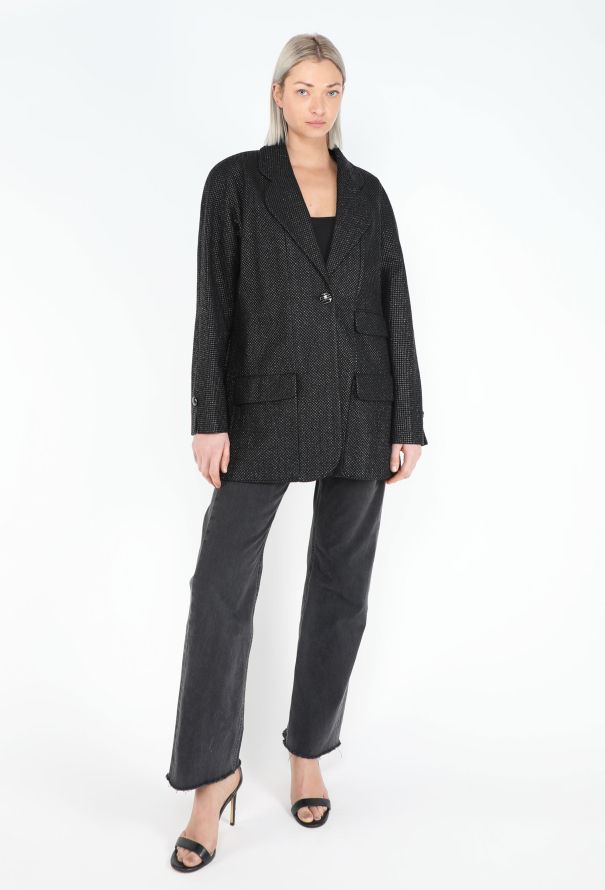 Chanel Resort 2014 Iridescent Notched 'CC' Blazer - 5