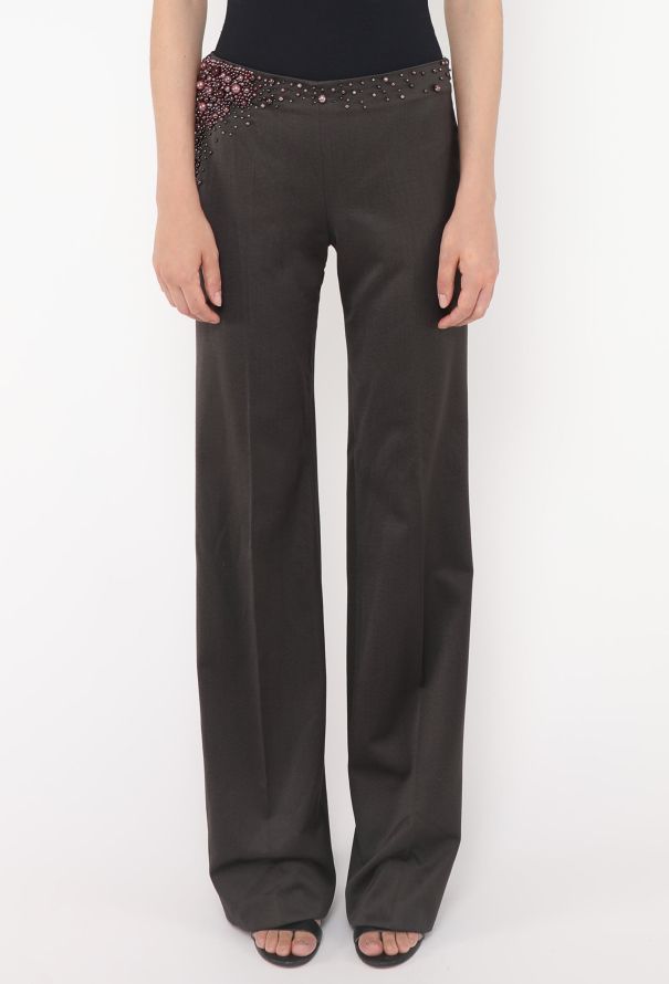 Chloé 2001 Beaded Low-Rise Trousers - 2