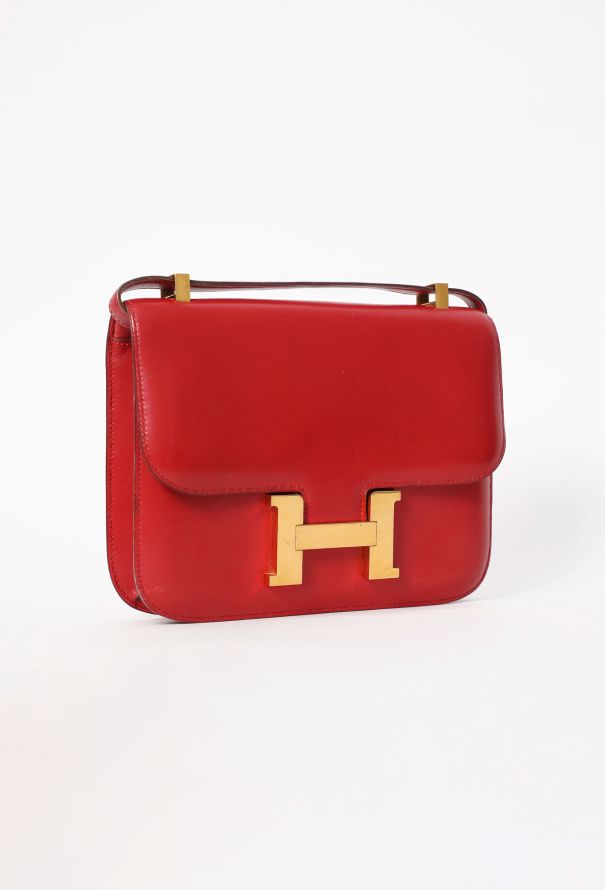 Hermès Vintage Rouge Vif Box Constance 23 - 4