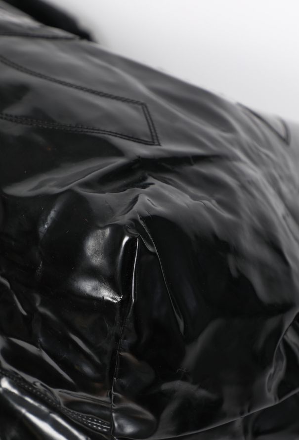 Chanel Black Patent Vinyl Coco Cabas XL Bag - 9