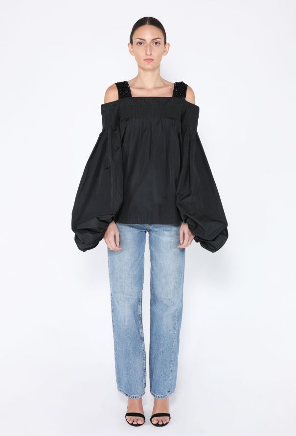 Dries Van Noten S/S 2017 Beaded Off Shoulder Top - 4