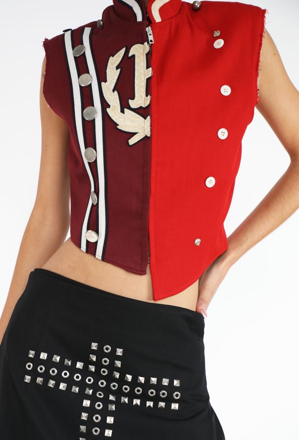 Maison Margiela RARE S/S 2005 Artisanal Upcycled Military Vest - 4