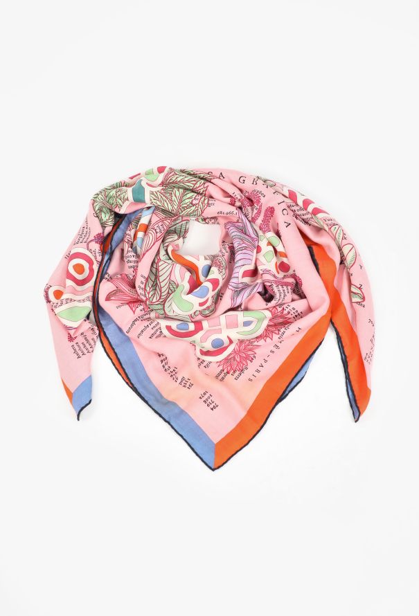 Hermès 'Botanica Grafica' 140cm Cashmere Grand Carré - 6