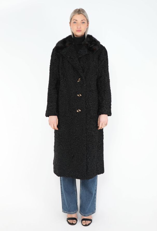 1950s Astrakhan & Fox Fur Coat - 2