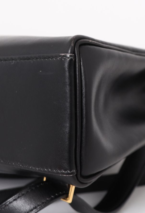 Hermès Vintage Black Box Kelly Ado 20 Backpack - 10 Hermès Vintage Black Box Kelly Ado 20 Backpack - 10