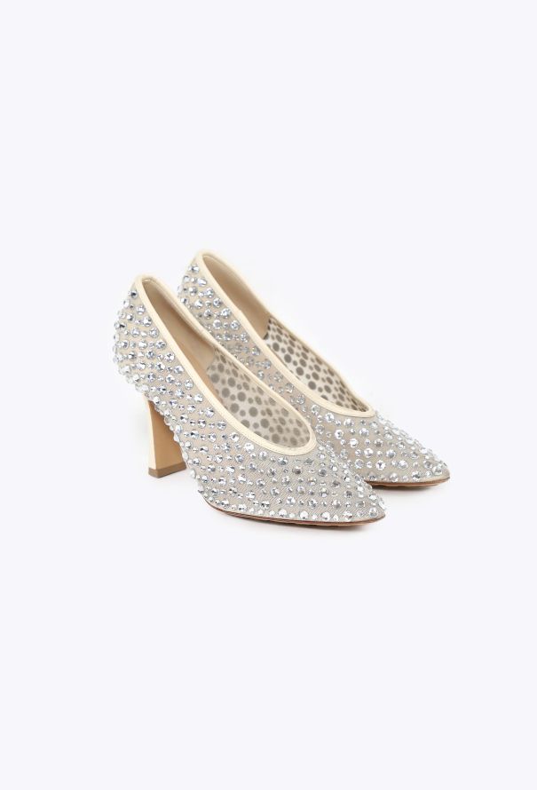 Bottega Veneta Crystal Embellished Sofia Pumps - 3