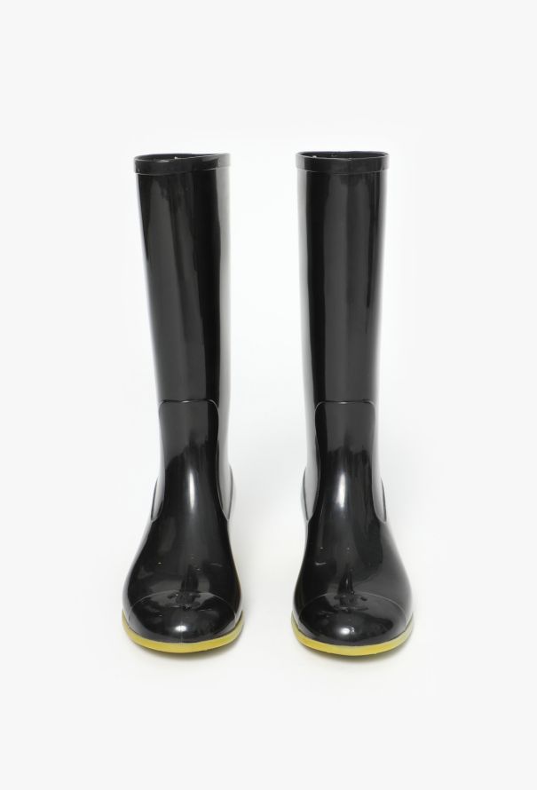 Chanel Patent 'CC' Rain Boots - 2
