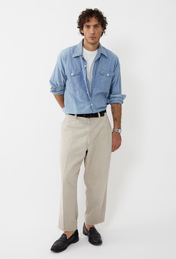 Men's Vintage '70s Lee Chambray Workwear Shirt - 2 Men's Vintage '70s Lee Chambray Workwear Shirt - 2