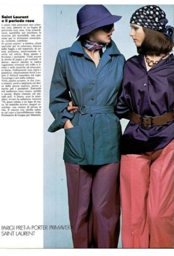 Saint Laurent RARE S/S 1974 Belted Safari Jacket - 6