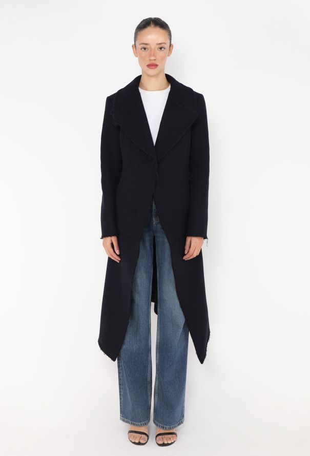 Céline F/W 2010 Frayed Cutaway Coat - 4