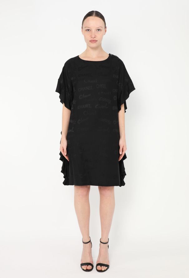 Chanel 2022 Logo Print Silk Tunic - 1