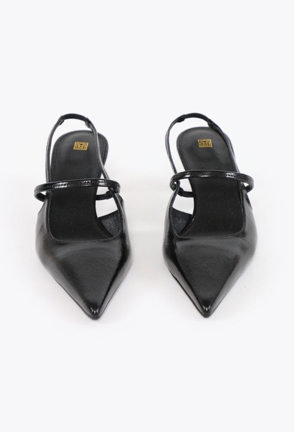 Toteme 2025 Patent Leather Slingbacks - 3