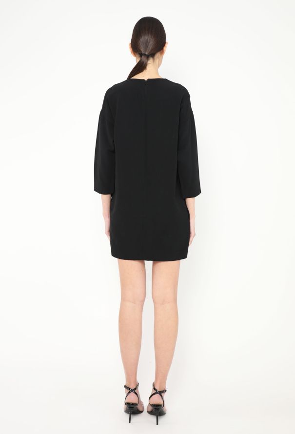 Céline 2010 Black Crêpe Zip Tunic - 4 Céline 2010 Black Crêpe Zip Tunic - 4