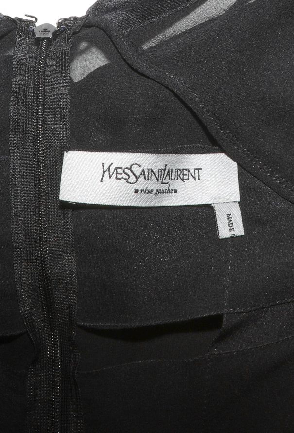 Saint Laurent ICONIC F/W 2002 Chiffon Ribbon Dress - 8