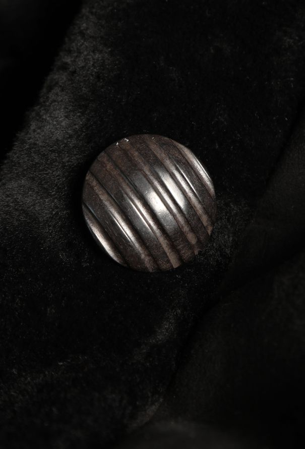 Saint Laurent Vintage Shearling Suede Coat - 8