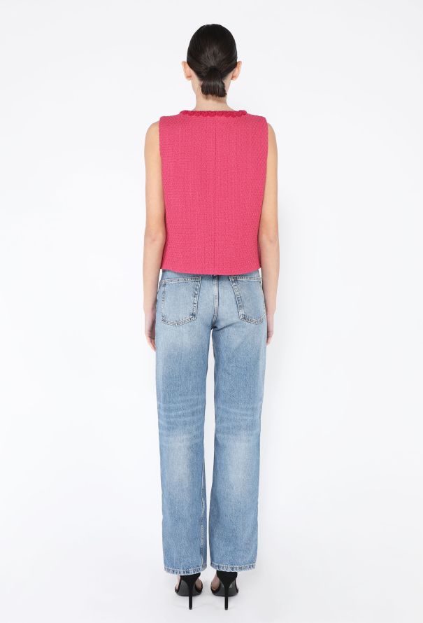 Chanel Pre-Fall 2024 Tweed Braided Trim Vest - 5