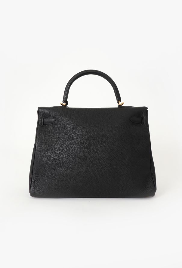 Hermès 2019 NEW Black Togo Kelly Retourné 35 - 9