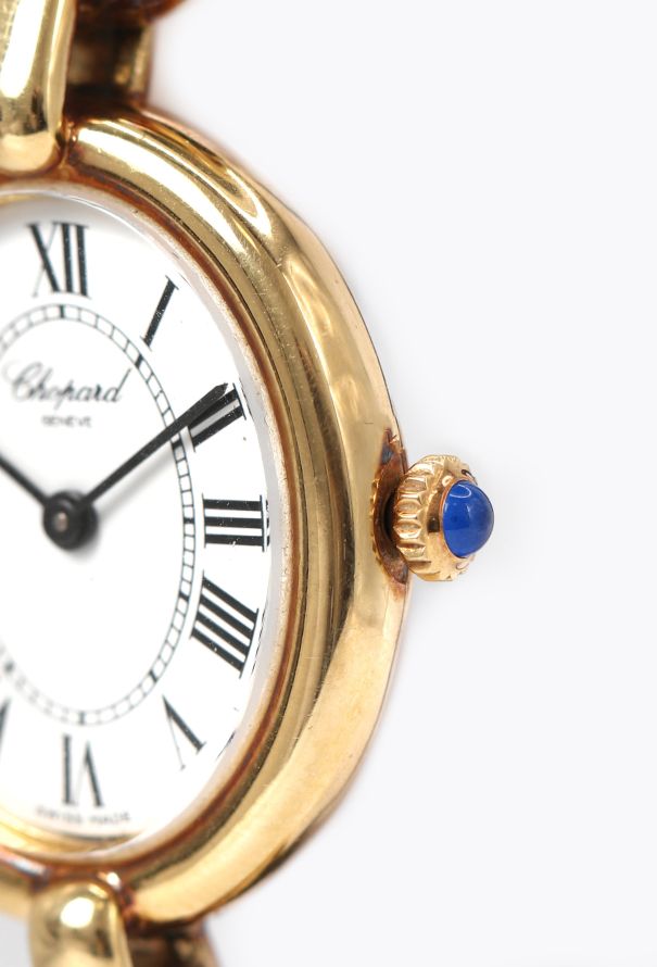 Chopard Rare 1970s 18k Yellow Gold Etrier Watch - 4