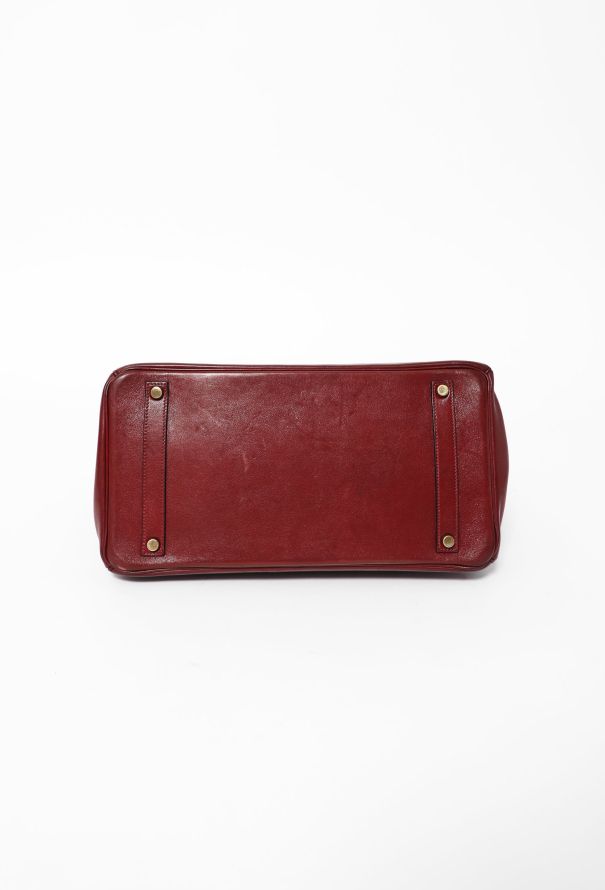 STUNNING Rouge H Box Leather Birkin 35, Authentic & Vintage