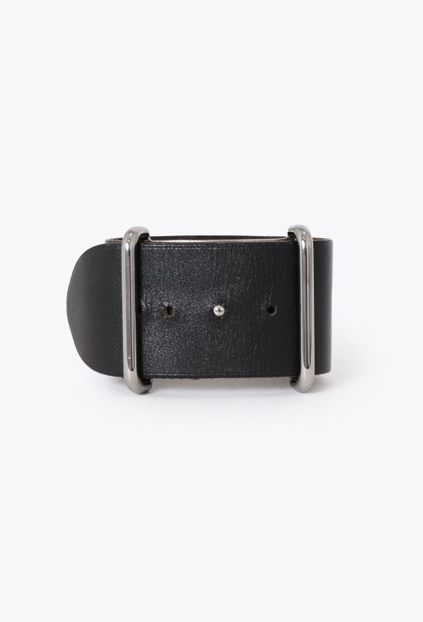 Hermès 2002 Box Leather 'H' Cuff - 2