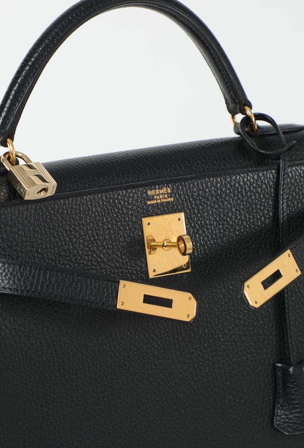 Hermès Black Ardennes Kelly Sellier 32 - 13