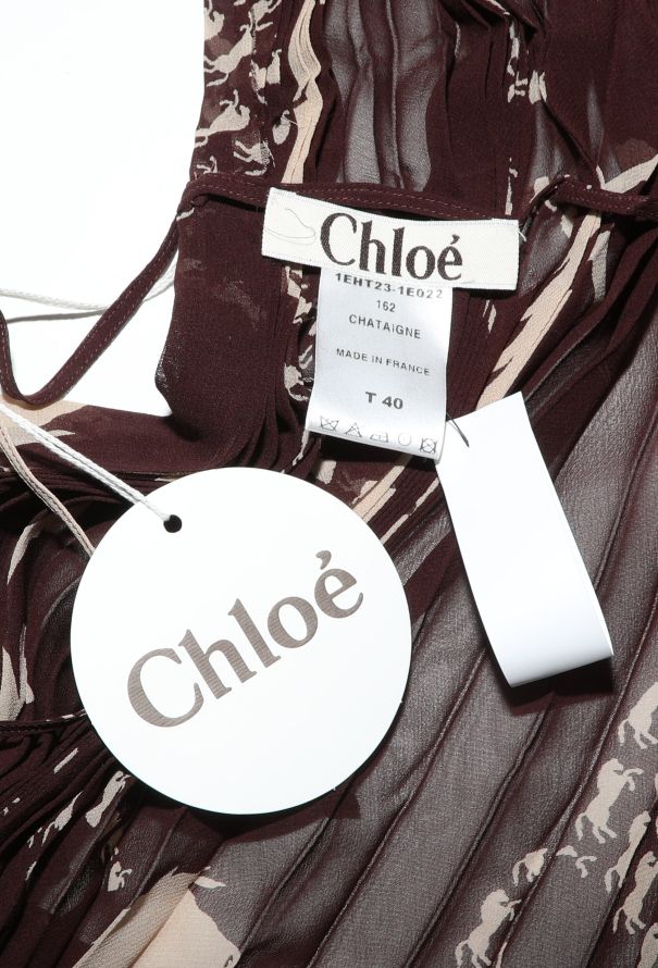 Chloé ICONIC S/S 2001 Horse Print Silk Top - 6