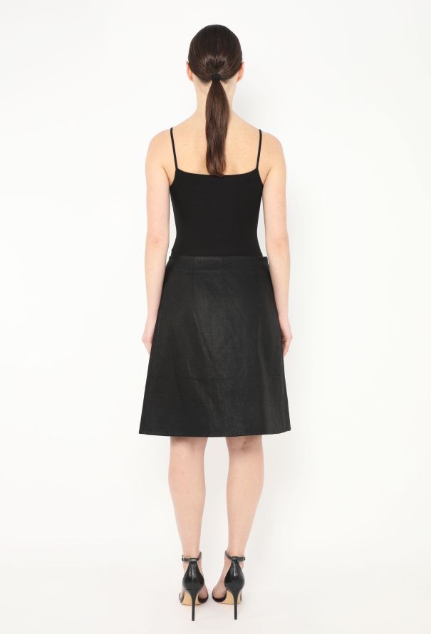 Céline Iridescent Linen Wrap Skirt - 3 Céline Iridescent Linen Wrap Skirt - 3