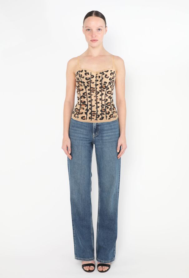 Alaïa ICONIC F/W 1991 Leopard Bustier Top - 3 Alaïa ICONIC F/W 1991 Leopard Bustier Top - 3