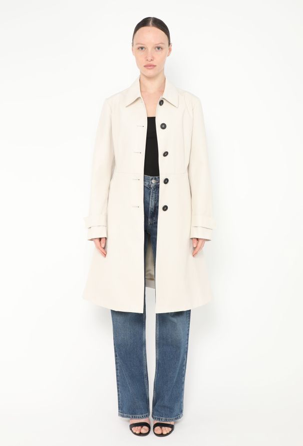 Prada Flared Belted Mackintosh Trench - 2 Prada Flared Belted Mackintosh Trench - 2