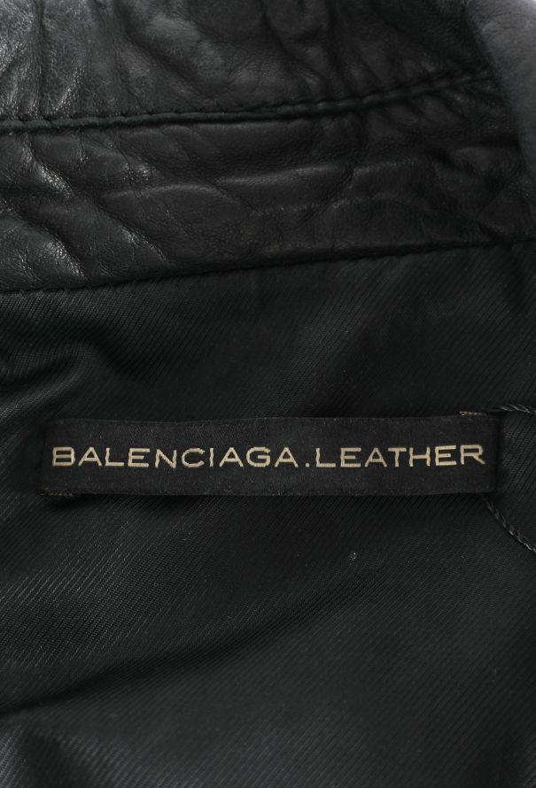 Balenciaga Lambskin Leather Biker Jacket - 5