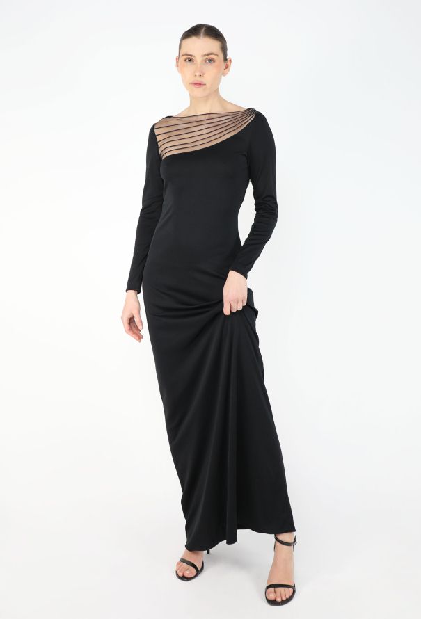 Azzaro '70s Open-Back Sheath Gown - 5