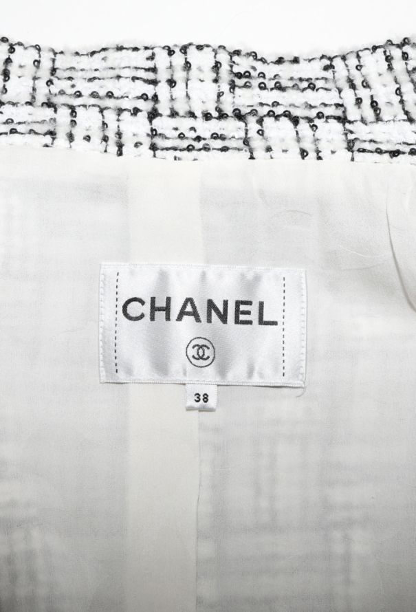 Chanel Sequin Tweed 'CC' Jacket, 2023 - 8