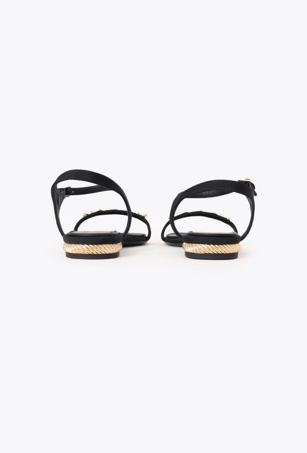 Chanel 2024 Embellished Chainlink Sandals - 4