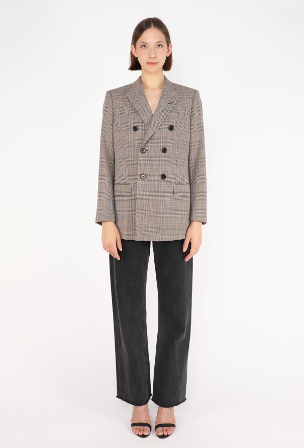 Céline Houndstooth Checkered Blazer, 2022 - 3