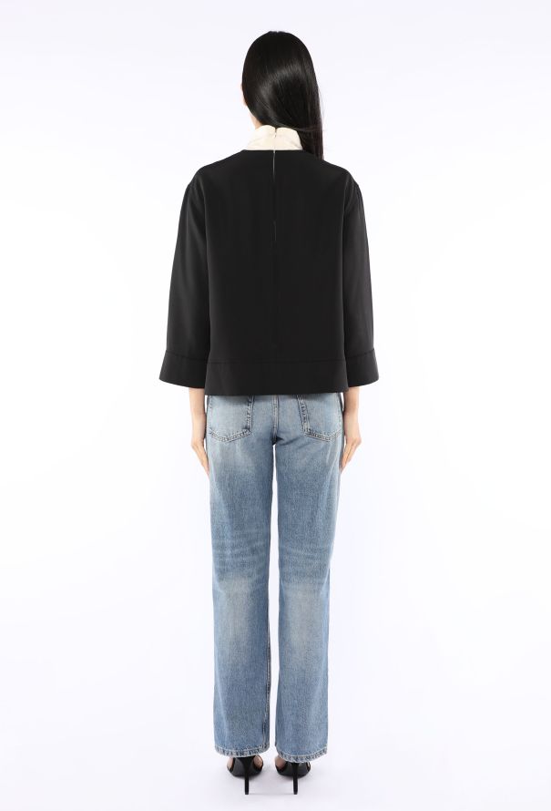 Céline Mock-Neck Blouse, Pre-Fall 2014 - 5
