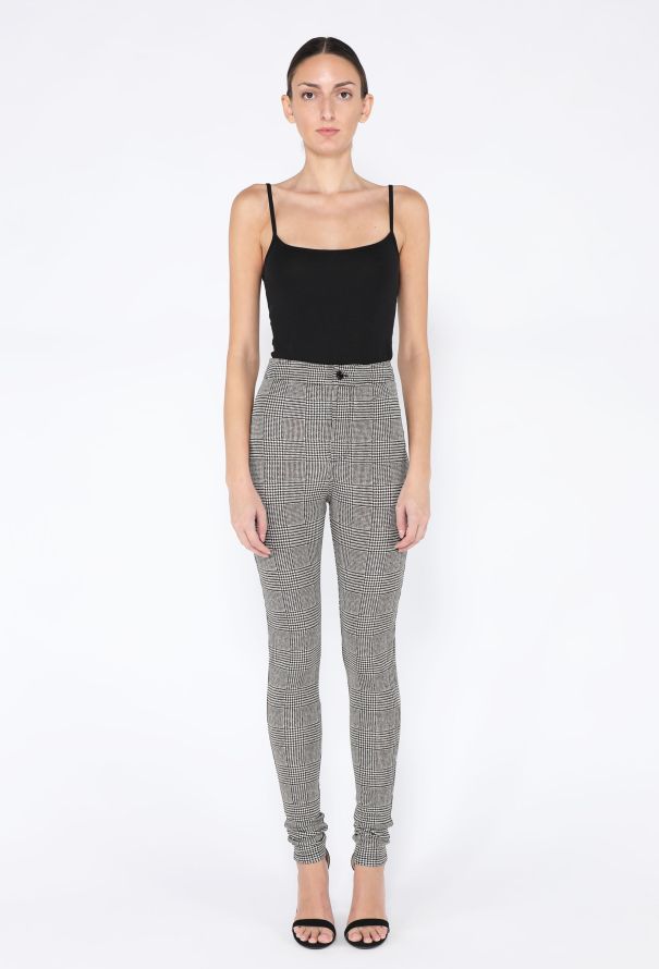 Saint Laurent S/S 2022 Herringbone Stretch Leggings - 4