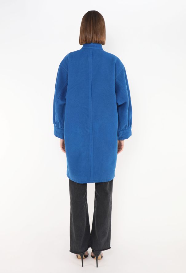Saint Laurent 1985 Felted Cocoon Coat - 5