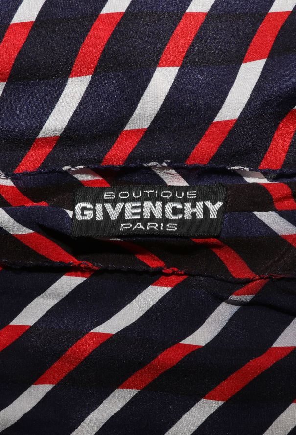 Givenchy Graphic Silk Dress, 1970s - 6