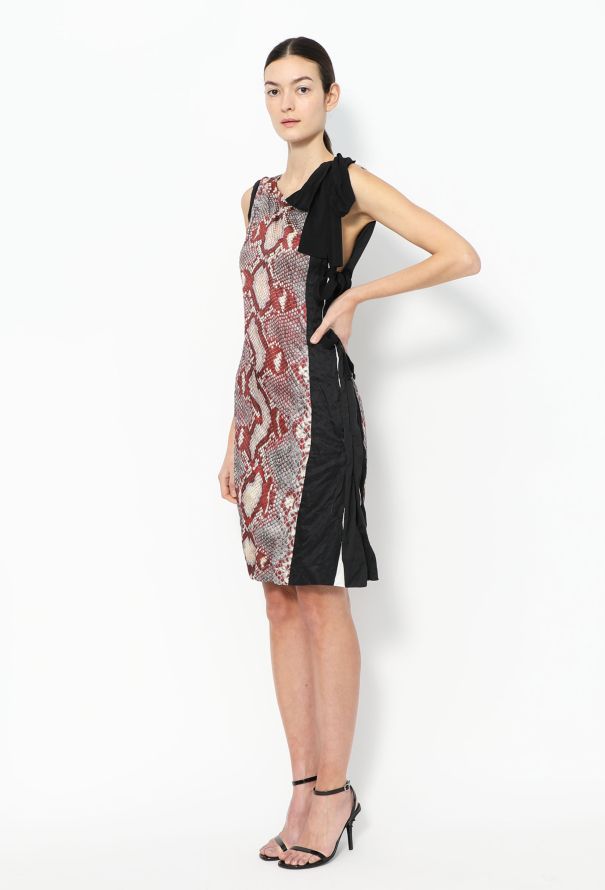 Prada Crinkled Python Print Dress, S/S 2009 - 4