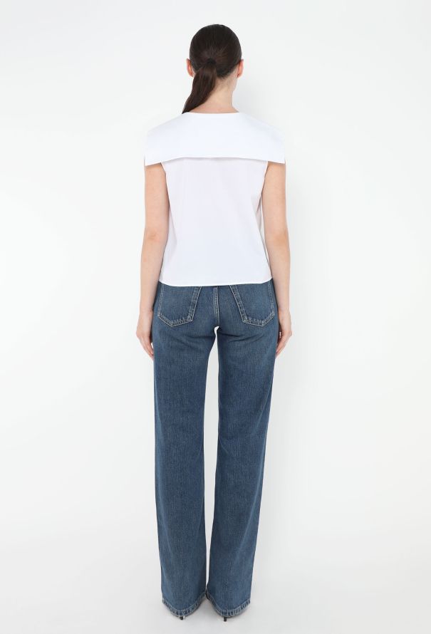 Miu Miu 2024 Poplin Sailor Top - 4