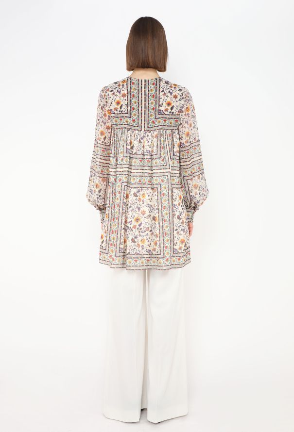 Saint Laurent 2014 Floral Peasant Tunic - 4