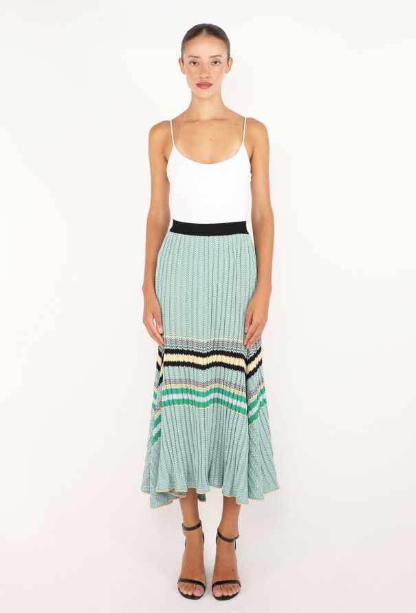 Céline Ribbed Chevron Skirt, Resort 2015 - 1