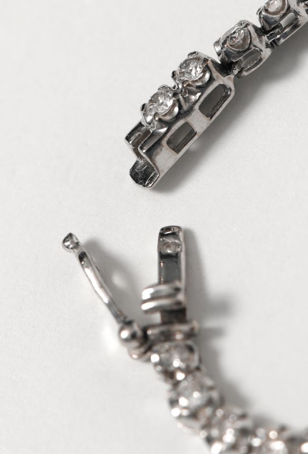 Vintage Fine Jewelry 18k White Gold & 7.5 Carats Diamond Necklace - 5 Vintage Fine Jewelry 18k White Gold & 7.5 Carats Diamond Necklace - 5