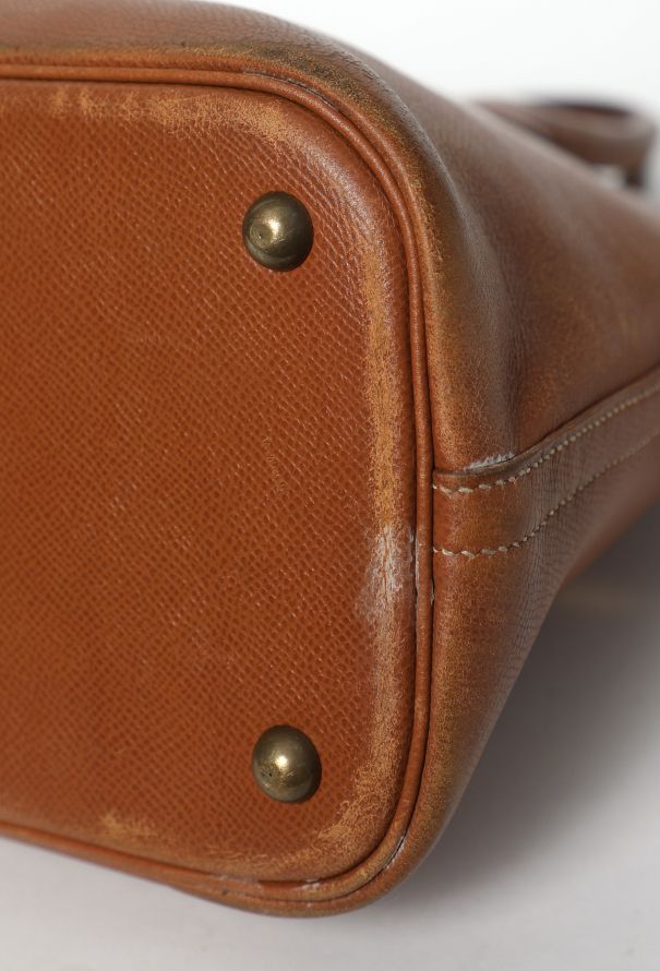 Hermès Vintage Gold Courchevel Bolide 35 - 11